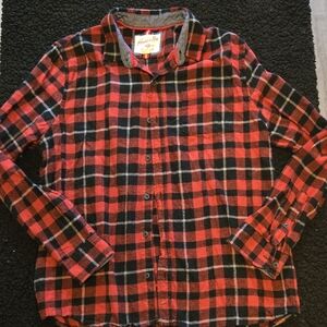 American Rag Red and Black Plaid Shirt